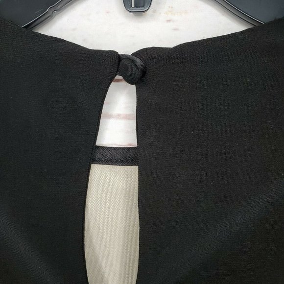 Marina Dresses Polyester Black Sequence Women Slit Back Sleeveless Medium Top - Picture 6 of 11